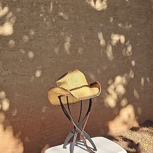 Cowboy Hat from Wild Bill Hats  Child-Size Made in Mexico  Straw with Chin Cord